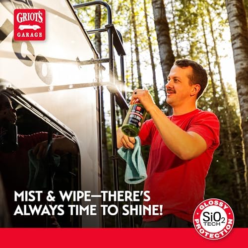 Griot's Garage Mist and Wipe, SiO2 Ceramic Detailer for RVs, Campers, Trailers, Boats, ATVs, UTVs, Motorcycles, Works on Paint, Glass, Vinyl, Plastic, and More, 10814, 25oz - Image 5
