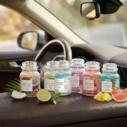 Yankee Candle Paper Car Jar, Air Freshener for Long Lasting Fragrance, Iced Berry Lemonade, 10 Packs - Image 7