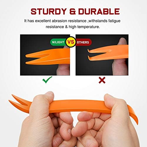 Nilight 480pcs Car Retainer Clips & Fastener Remover with 12 Most Popular Sizes Auto Push Pin Rivets Set -Door Trim Panel Clips for Toyota GM Ford Honda Acura Chrysler