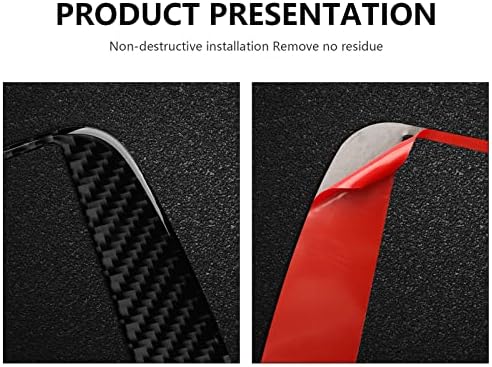 Car Multimedia Control Panel Decals for Audi A4 A5 S4 S5 2009-2016 Accessories Carbon Fiber Interior Interior Stickers, 6.5inch