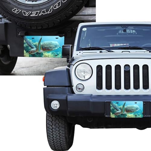 Sea Turtle Ocean Front License Plate 6" * 12" for Women