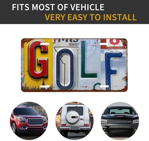 Golf Front License Plate 6" * 12" for Women