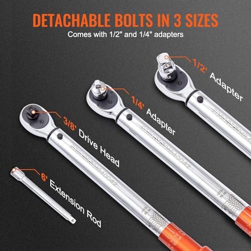 VEVOR Torque Wrench 3/8-inch Drive 10-80ft.lb/14-110n.m Click Torque Wrench - Image 5