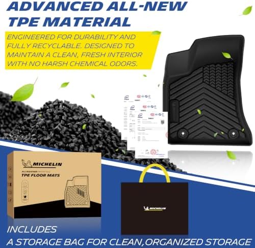 Michelin Vehicle Mats for 2011-2023 Dodge Charger/Chrysler 300 AWD(3 Piece)