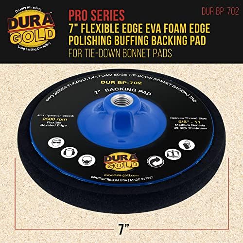 Dura-Gold Pro Series 7" Flexible Edge EVA Foam Edge Polishing Buffing - Image 2