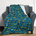 Socira Fish Fishing Blanket Throw Blanket Fish Fishing Gifts for Women Men Soft Sofa Throws for Travel Camping Bed Home Decor Car Birthday Gift 50"*60"（130 * 150cm） by Socira