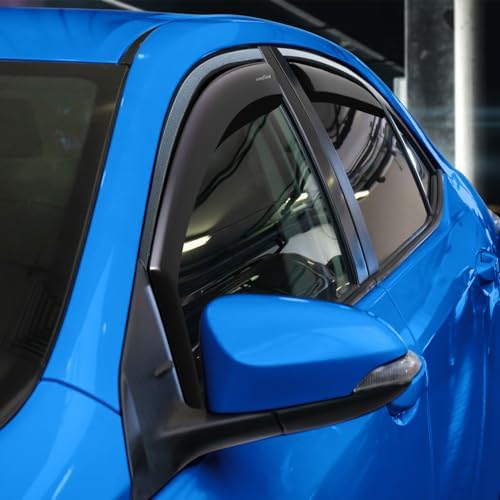 Goodyear Shatterproof in-Channel Window Deflectors for Toyota Corolla 2014-2019 Sedan, Rain Guards, Window Visors for Cars, Vent Deflector, Car Accessories, 4 pcs - GY008445