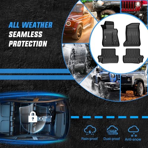 Nilight TPE Floor Mats for Chevy Chevrolet Camaro