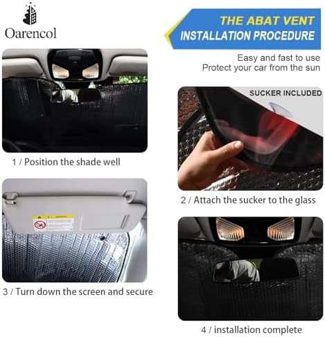 Skull Red Eyes Car Windshield Sun Shade Foldable UV Ray Sun Visor Protector Sunshade to Keep Your Vehicle Cool (57" x 31.5")