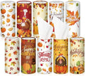 Hushee 10 Pack Thanksgiving Car Tissue Cylinders with 500 Facial Tissues by Hushee