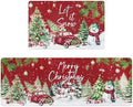 U'Artlines 2Pcs Christmas Anti Fatigue Kitchen Rugs and Mats, Tree,Snowman by UArtlines