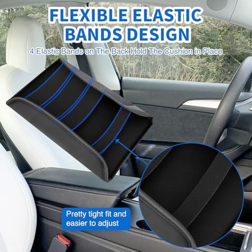 Nilight Center Console Cover for Tesla Model 3 Model Y Armrest Covers Pads