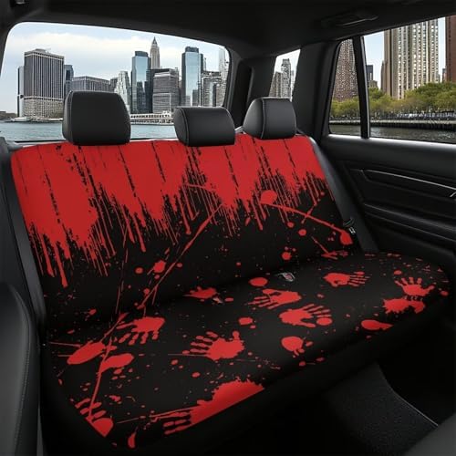 Red Hand Car Rear Seat Covers Auto Interior Decor,Back Seat Protector Covers Universal Fit Almost Vehicle Cars Truck SUVs