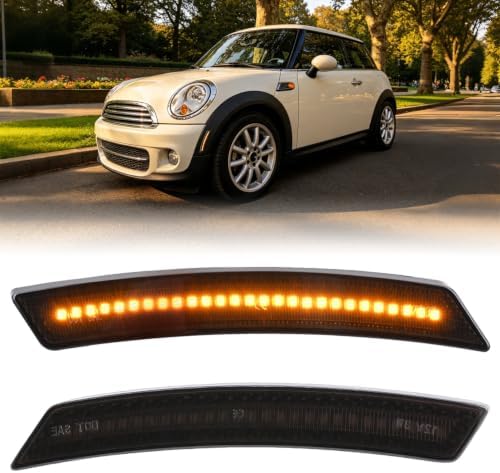 Nilight Fender Side Marker Lights 2PCS for 2005-2016 MINI Cooper R55/R56