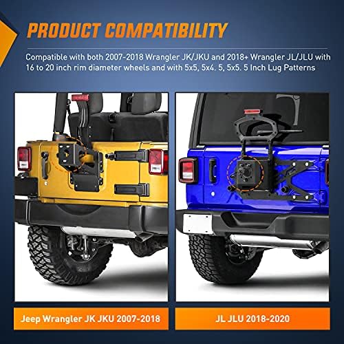Nilight LED Spare Tire 3rd Brake Light for Jeep Wrangler