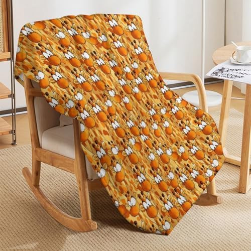 Socira Funny Giraffe Blanket Throw Blanket Funny Giraffe Gifts for Women Men Soft Sofa Throws for Travel Camping Bed Home Decor Car Birthday Gift 40"*50" （100 * 130cm） - Image 4