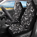 Halloween Bat Car Seat Covers Sets of 2 Vehicle Front Seat Cushions Crescent Automobile Seat Protector Car Seat Pad Mat Auto Interior Protection for Women Men,Easy to Install