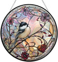 Easter Chickadee Stained Glass Suncatcher by Clare Donovan Window Hanging, Gothic Dragon Christmas Ornaments for Fiction Lovers, Dinosaur Room Decor for Nursery New Home Gifts by HYPESTYLE