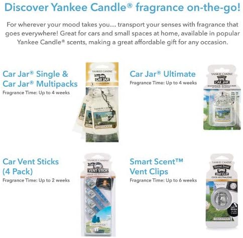 Yankee Candle Clean Cotton Paperboard Car Jar 3 Pack