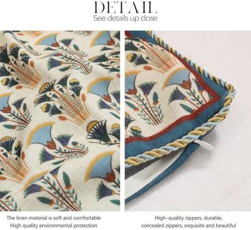 patdrea Designer French Vintage Lumbar Throw Pillow Cover,12"x28" - Image 5