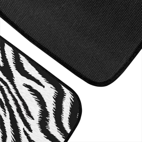Zebra Print Car Floor Mats Rubber Car Carpet Mat 4 Pcs Automotive Floor Mats Universal Animal Texture Automotive Accessories for SUV Van Sedans Truck Vehicle