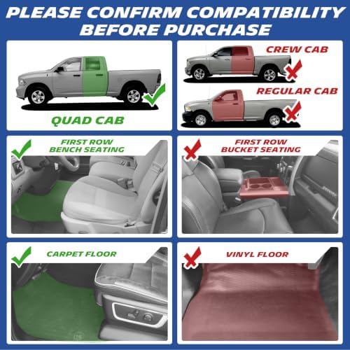 Michelin Vehicle Mats for 2013-2018 Ram 1500 Quad Cab Bench Seat