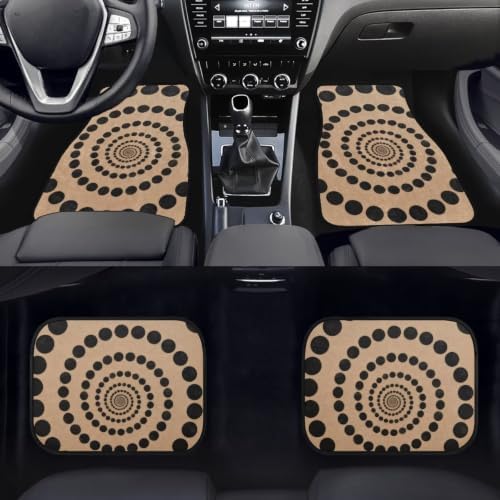 Dot Floor Mats All Weather Car 1st & 2nd Floor Mats Interior Carpet Universal for SUV Sedan Car Trucks