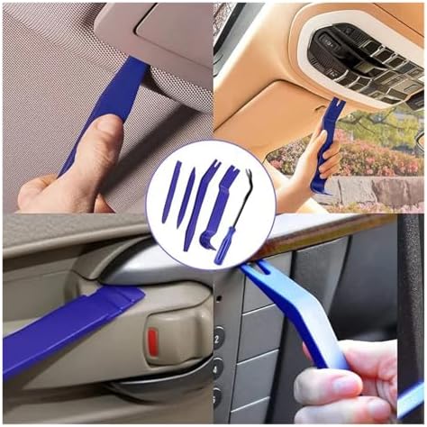 Plastic Auto Dismantle Tools Kit Car Radio Door Clip Panel Trim Dash Audio Removal Installer Pry Kit Refit Set(4PCS Yellow) - Image 7