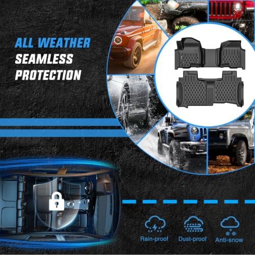 Nilight Floor Mats for Chevy Silverado GMC Sierra 1500 2500 3500 2019-2026