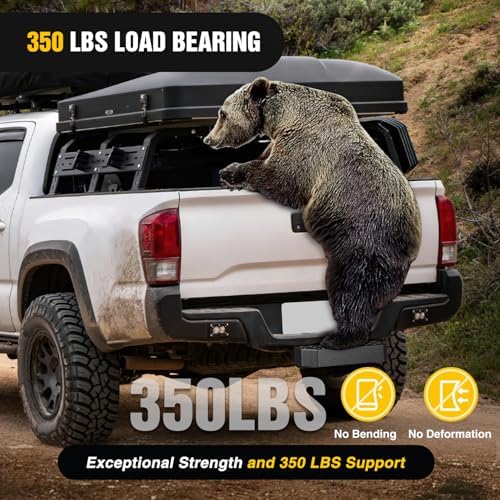 Nilight 11.9" Hitch Step with 2" Hitch Receiver for Pickup Truck Car SUV