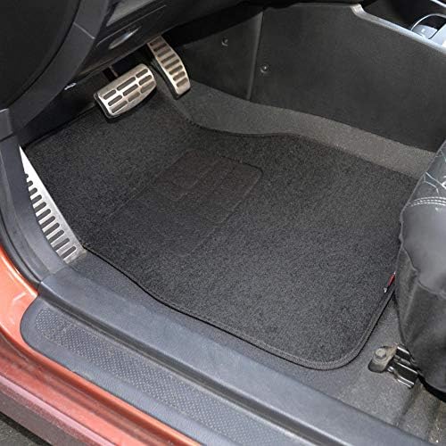 Motor Trend FatRug Premium Carpet Car Floor Mats - Thick Robust Auto Gear, Universal Fit for Your Car Truck or SUV, Black