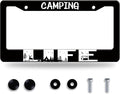Camping Life License Plate Frame Forest Night Deer License Plate Frames by BRAGHRTED