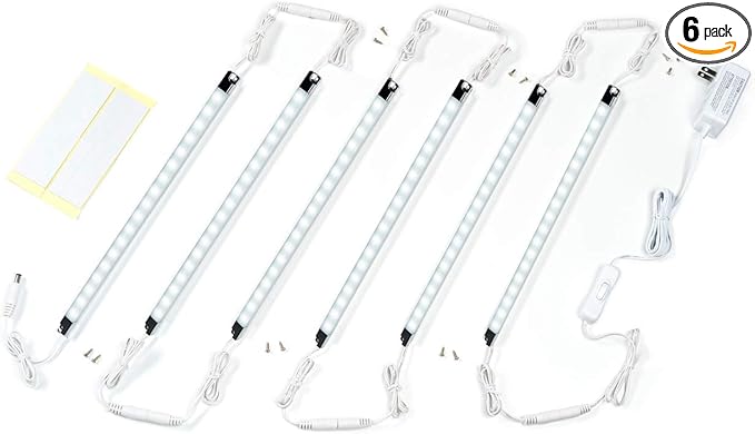 Led Light Strips Kit, 12’’ Linkable Light Bars + Rocker Switch + UL Power by Cefrank