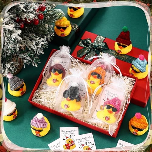 Liliful 100 Sets Christmas Rubber Ducks Coworker Gifts Bulk Christmas Favor - Image 6