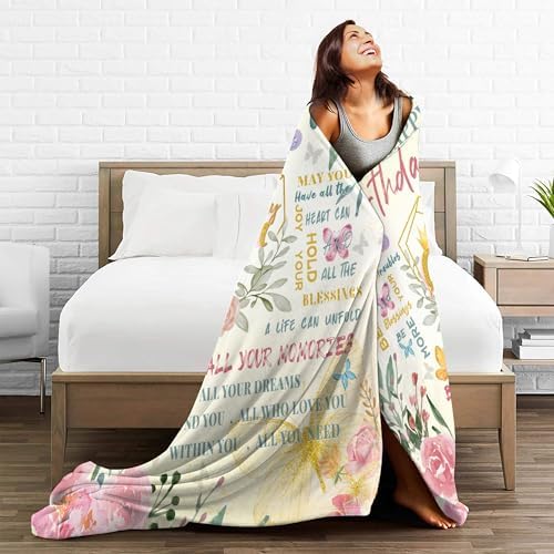 Birthday Gifts for Women, Womens Birthday Gifts Ideas Birthday Decorations Blanket Birthday Gifts for Mom/Her/Girl/Sister/Wife Happy Birthday Gift for Women Unique Throw Blanket 30"*40" - Image 6