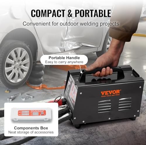 VEVOR Spot Welder Dent Puller, 3KW Stud Welder Dent Repair Kit with 2 Welding Guns, Auto/Manual Welding & 7 Modes, 110V Auto Body Spot Welding Dent Repair Machine for Car, Truck Dent Repair - Image 6