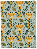 Adorable Giraffe Blanket, Soft Flannel Throw Blanket for Couch, Bed, Travel, Living Room & Home Decor, Cozy Lightweight Warm Fuzzy Blankets for Adults Kids Women Boys Girls 60×50 in by TiCaldi
