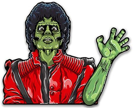 Thriller Killer Zombie WiperTags with decal attaches to rear vehicle wiper