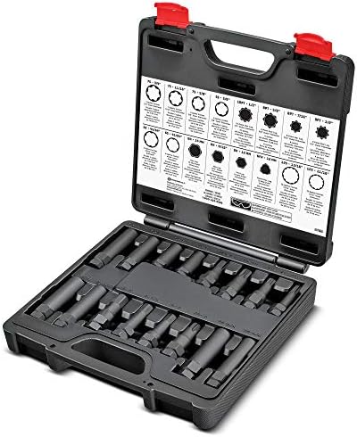 Powerbuilt 16 Pc. Locking Lug Nut Master Key and Removal Tool Set - 647860 by PowerbuiltTools