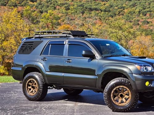 xinghe for Toyota 4runner 2003-2009 Rear Side Window Matte Black American Flag Decal, for Toyota 4runner 2003 2021 2022 2009 2009