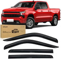Nilight Rain Guards for Silverado/Sierra 1500 Crew Cab 2019-2024, 4PCS