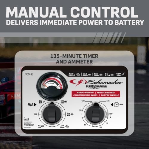 Schumacher Electric 10A Car Battery Charger & 200A Engine Start – SC1446 - Image 5