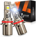 SEALIGHT 9004/HB1 LED Bulb, 1200% 70000LM Super Bright, 1:1 Mini Size No Adapter Required, 6500K White, 9004 LED Bulbs with 70000Hrs Lifespan IP68 Waterproof, Plug and Play, Pack of 2