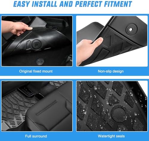 Nilight TPE Floor Mats for Volvo XC90 (Only for Plug-in Hybrid Models)
