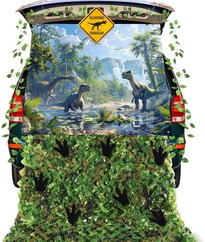 Daisyinner Halloween Dinosaur Trunk or Treat Decorations