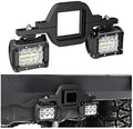 Nilight 2 Pcs 4 Inch 60W Led Pods with 2 Inch Tow Hitch Mounting Brackets Backup Reverse Lights Rear Light Bar for Pickup ATV SUV Truck Trailer Boat