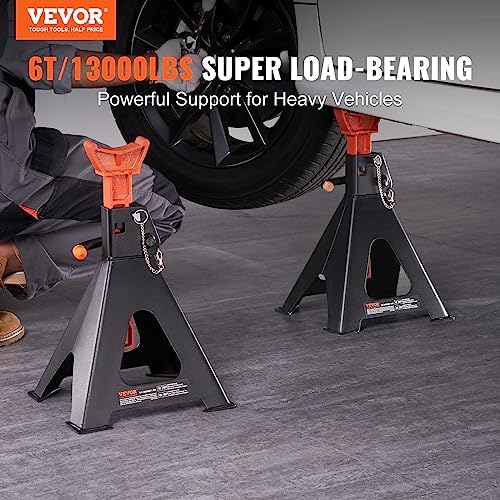 VEVOR Jack Stands 6t/13000lbs Capacity Car Jack Stands Double Locking 2 pcs