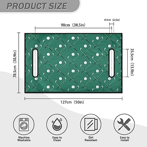 Yewattles Golf Cart Seat Cover Portable Club Car Seat Towel Universal Fit 2-Seat Golf Cart - Image 5