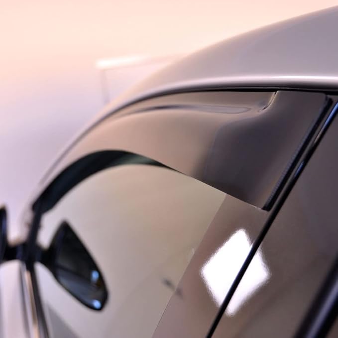 94459 Side Window Wind Deflector, Dark Smoke Window Visor fit - Image 8