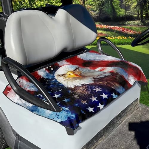 Yewattles Golf Cart Seat Cover Portable Club Car Seat Towel Universal Fit 2-Seat Golf Cart by Yewattles